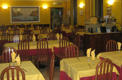 sala da pranzo del ristorante La Nuvoletta